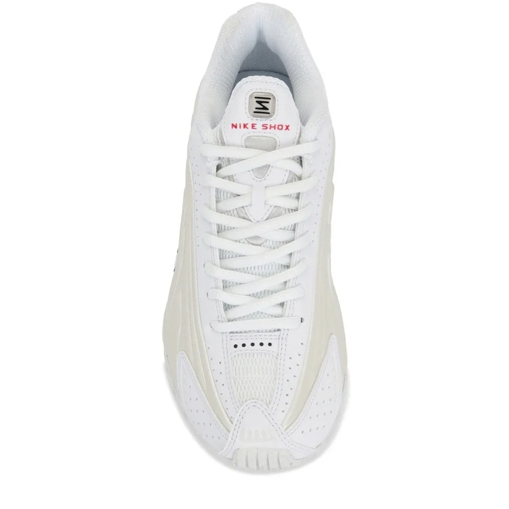 Nike Shox R4 White Phantom Bright Crimson AR3565-103 Women Size 6.5 UK 4 EU 37.5